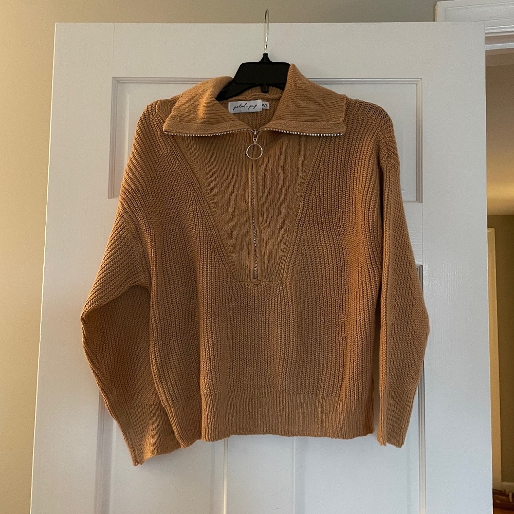 Petal & Pup Tan Sweater